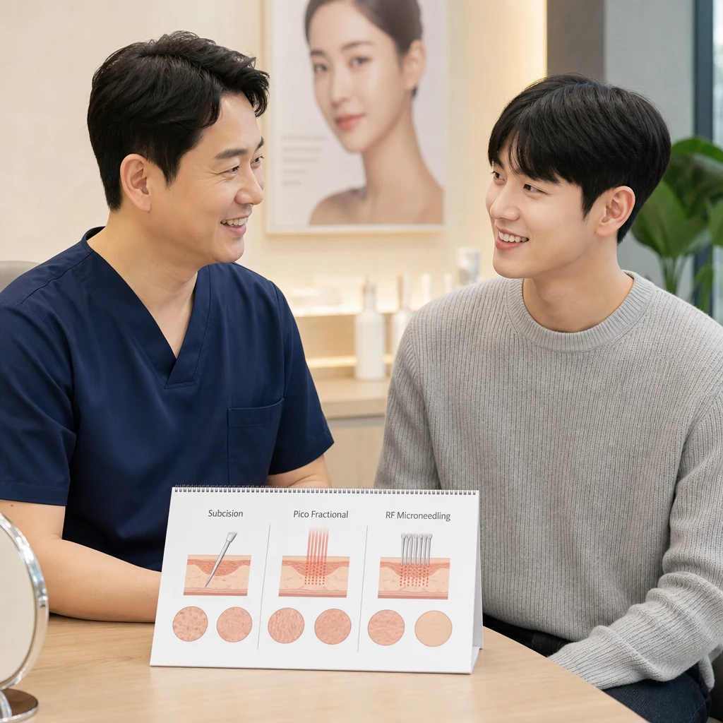 부평 여드름 흉터 치료, 포텐자·피코프락셀·서브시전은 어떻게 다를까?